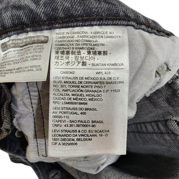 Levi's 502 Premium Women's Gray Straight Fit Jeans W31 L30 Stretch Denim - Picture 9 of 16